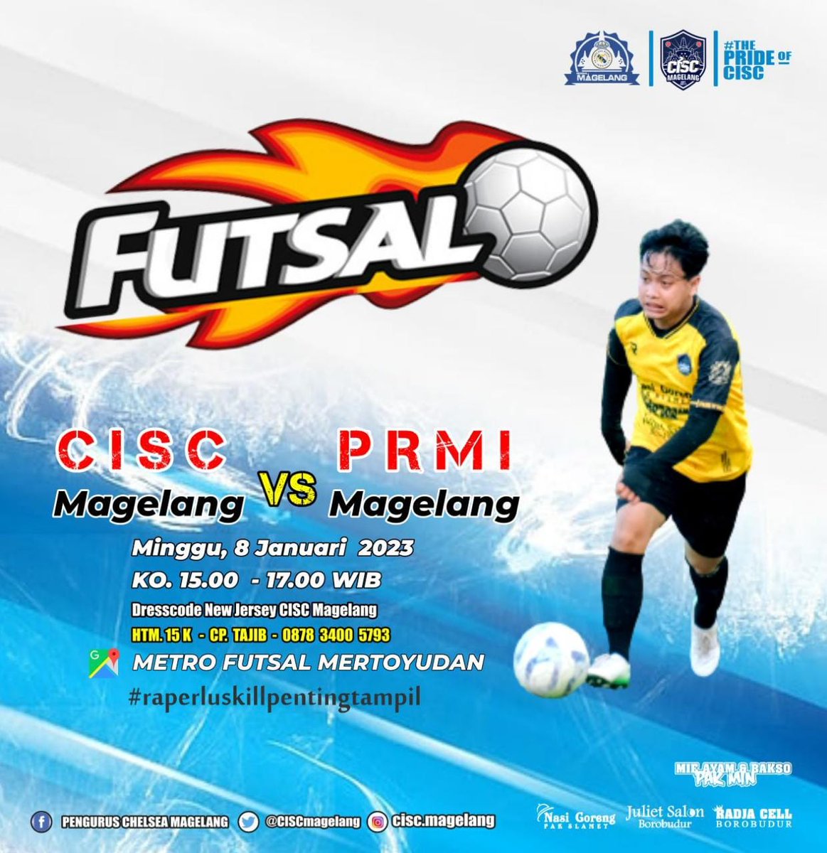 CISCmagelang's tweet image. 🏆 .. FUN FUTSAL
⚽ .. Cisc māgęlāŋg vş pŗmį māgęlāŋg
🏟 .. męţŗo ƒųţşāl męŗţoyųdāŋ
📆 .. Minggu, 8 jāŋųāŗį 2023
🕐 .. Jam 15.00 - 17.00
📞 .. 087834005793 ( Tajib )
.
.
#ŗāpęŗlųşķįllpęŋţįŋgwāŋįţāmpįl 
#THISISCISC 
#CISCMAGELANG
#ciscjtgdiy
#Chelseaindo
#MAGELANGALWAYSSANGAR