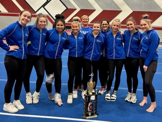 Gymnastics_HHS's tweet photo. The 2023 Season begins with a 1st Place at the annual Huntington North Invitational!🏆

Congrats especially to freshman gymnast Jillian Creager, who finished first in Vault, Bars, and All-Around in her first high school competition! https://t.co/VFzF0QVdVX