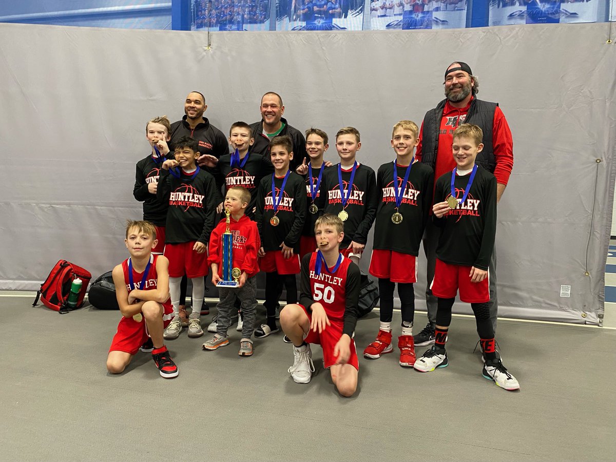 HuntleyHSBball's tweet photo. Congrats to our 5th grade Red team on winning their tournament today at Burlington Central! https://t.co/h8mNFDhxO5