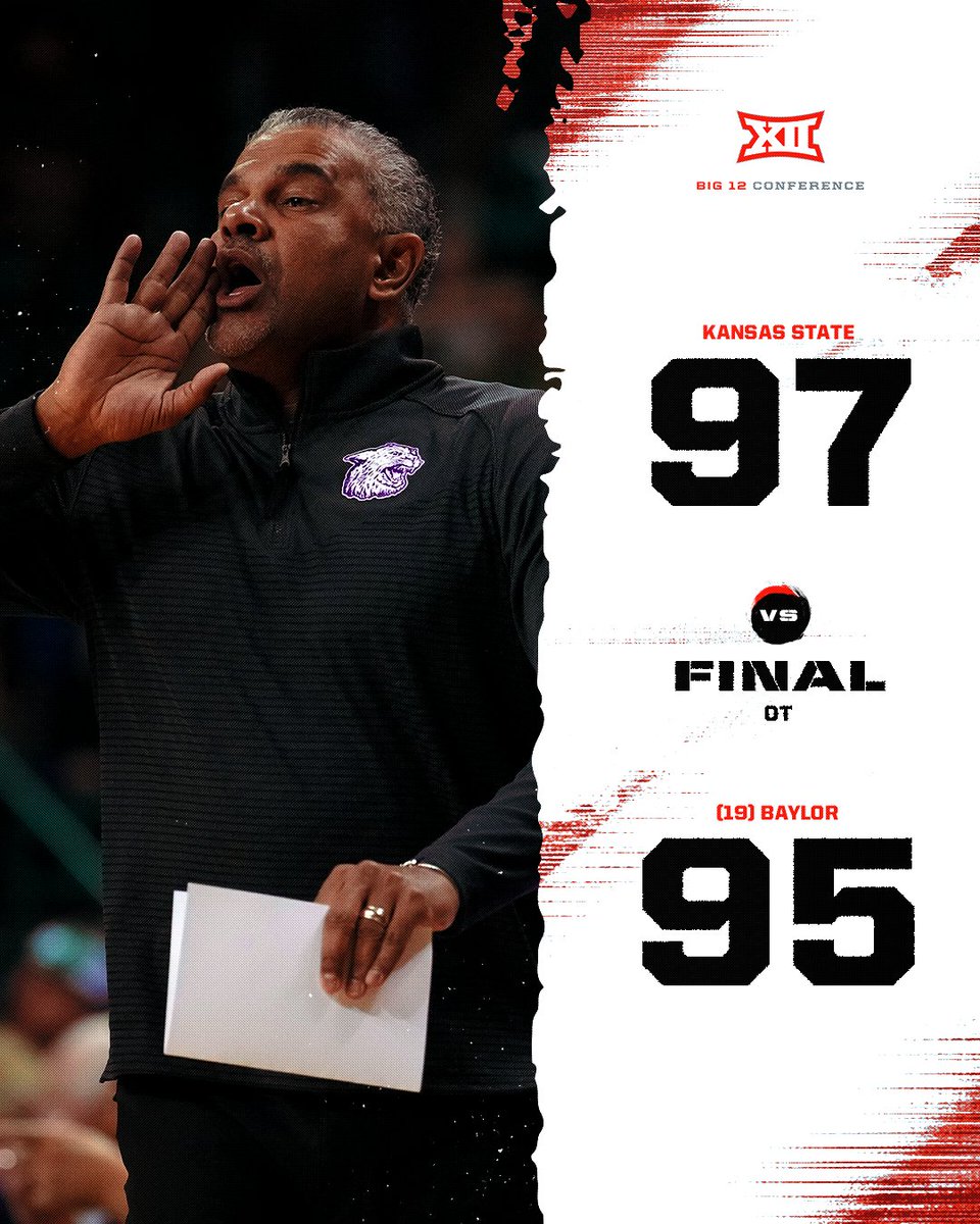 Big12Conference's tweet photo. THREE.

STRAIGHT.

TOP 25 WINS.

#Big12MBB x @KStateMBB https://t.co/uHQCqSclR6