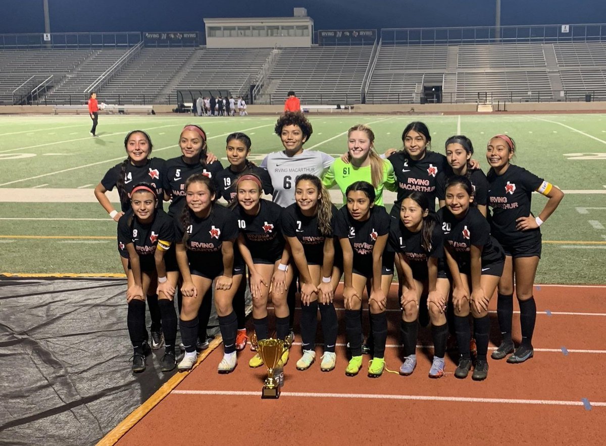 IrvMacGSoccer's tweet photo. CONGRATULATIONS LADY CARDS!! @IISDAthletics @IrvingISD @MacArthurCards @LethalSoccer @MacArthurVB @MacArthurTX https://t.co/ilnjdxeb0r