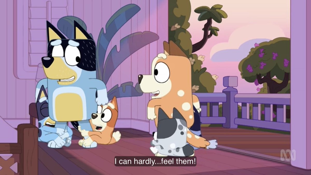 out of context Bluey tweet media