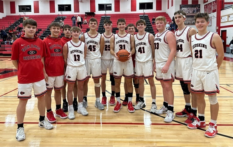 NokomisSchools's tweet photo. Congratulations to NHS Senior Elijah Aumann on scoring his 1000th point tonight! 🔴⚫️🏀 #NOKOPROUD https://t.co/JN4BCgazxV