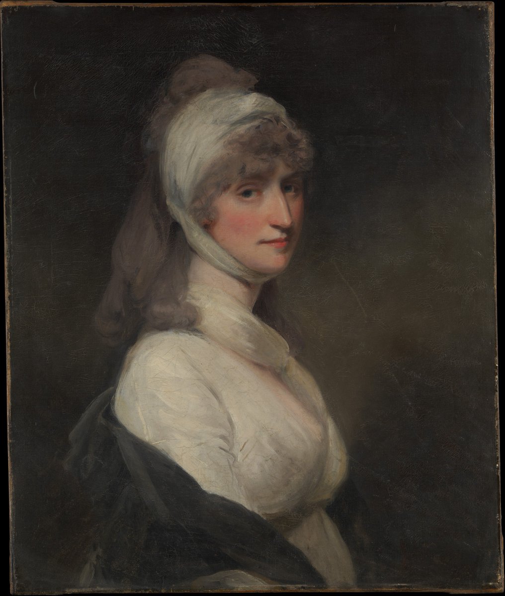 John Hoppner (London 1758–1810 London)

Mrs. Thomas Pechell (Charlotte Clavering, died 1841), 1799.

© @metmuseum 
#EnglishArt