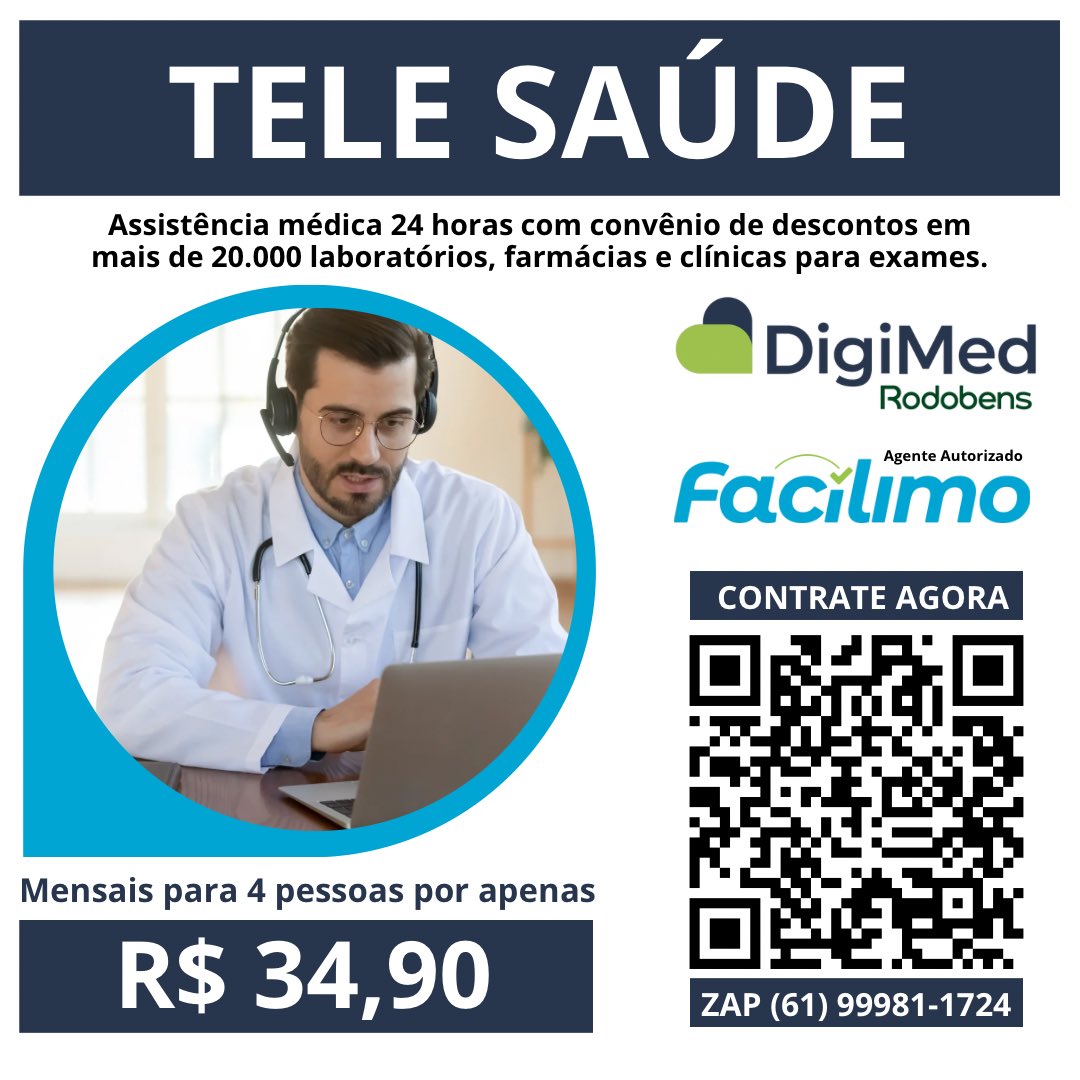 consultor66's tweet photo. TELE SAÚDE, tendência e sucesso mundial em ASSISTÊNCIA à SAÚDE 24 h.

Modelo de diagnóstico e prescrição sem sair de casa e a qualquer hora.

Conheça e CONTRATE AGORA
https://t.co/UTUtSZaQKF

#saude #familia #repost https://t.co/3tfMoem8dl