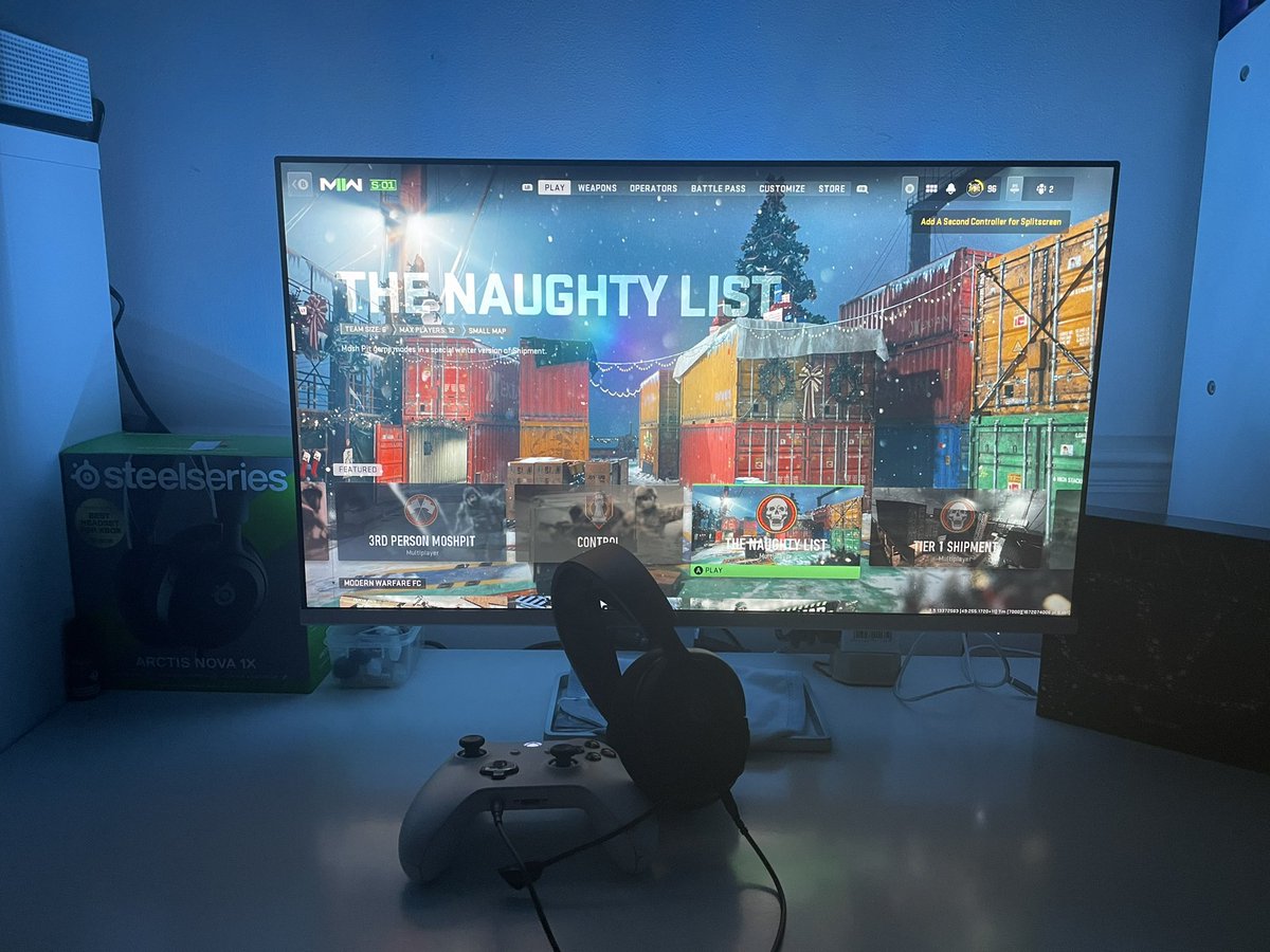 LStratZy's tweet photo. The New Monitor is looking dope for the New Setup in the Games Room @HP 🔥 Rocking The @SteelSeries Headset at the Time 👌🏼 #HPMonitor #HP #Gaming #GamingSetup #GamesRoom #GamingCommunity #CallofDutyModernWarfare2 #MW2 #CoDMW2 https://t.co/INs7GQF78Y