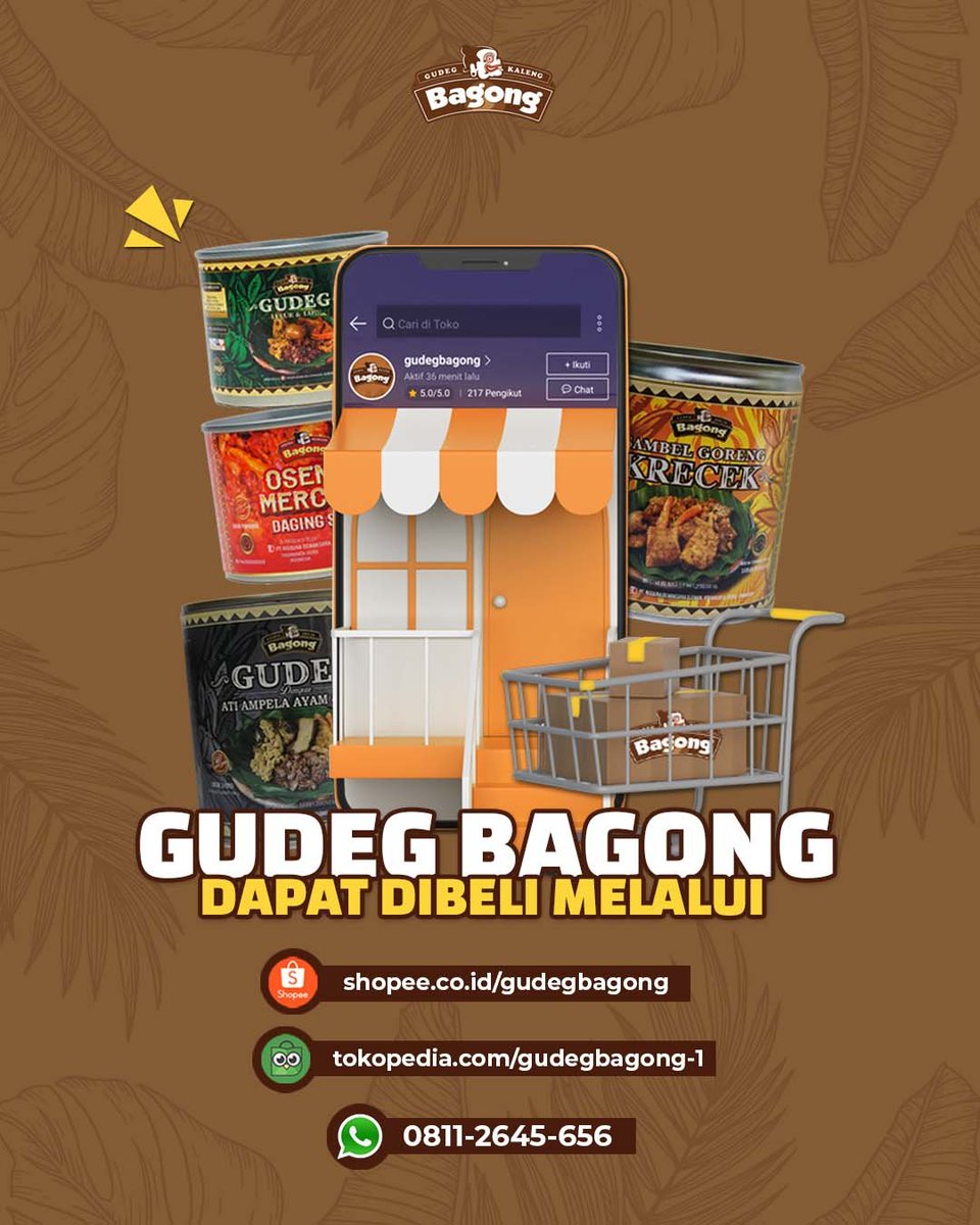 GudegBagong's tweet photo. Kali ini ada salah satu varian rekomendasi Gudeg Bagong yang wajib kalian coba!

Varian Gudeg dengan isian Sambel Goreng Krecek, Tahu, Ceker Ayam, dan Nangka muda pilihan yang cocok untuk semua kalangan!
Wah siapa yang gak ngiler kan?? https://t.co/YG2r0wQd5M