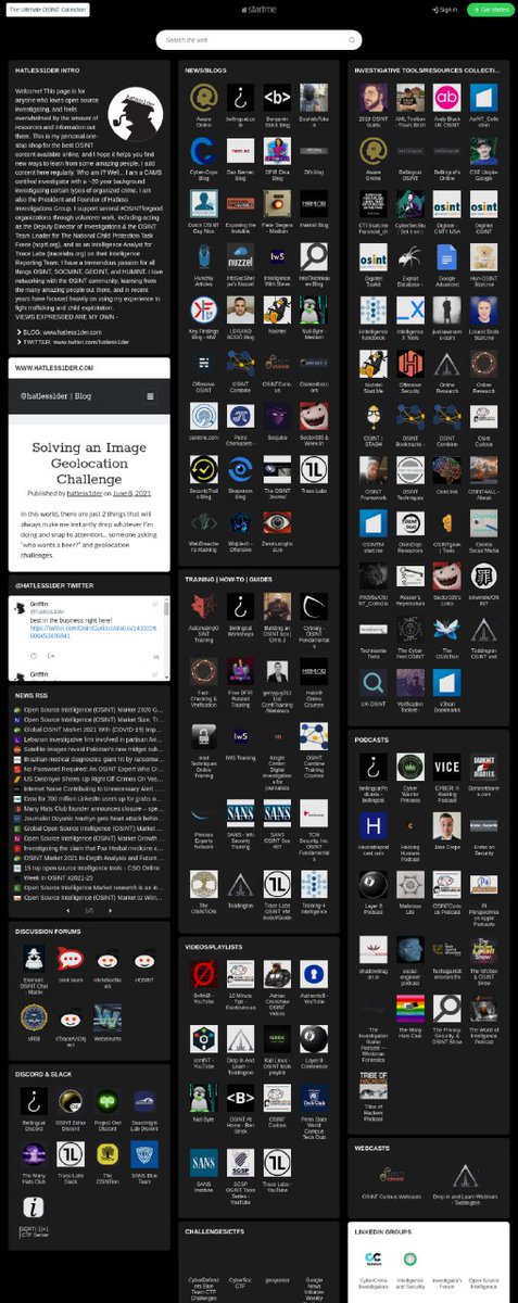 The Ultimate OSINT Collection -

🔗start.me/p/DPYPMz/the-u…

#infosec #forensics #OSINT #TheSecureEdge