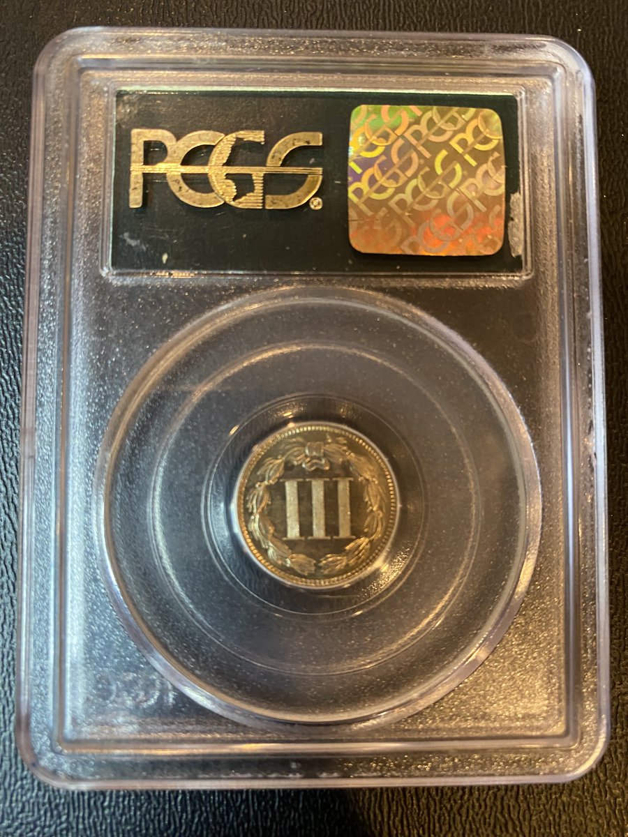 PhilipWeiss5's tweet photo. Rickover’s 😎 Coins and Currency Club will meet Tuesday, January 10th, in the Media Center 3:15pm.  We’ll check out this 1879 3c proof nickel in an OGH PCGS holder, CAC certified. “Hello Little Buddy” ⁦@RickoverNavalHS⁩ Naval https://t.co/Kd7WQvMuuQ