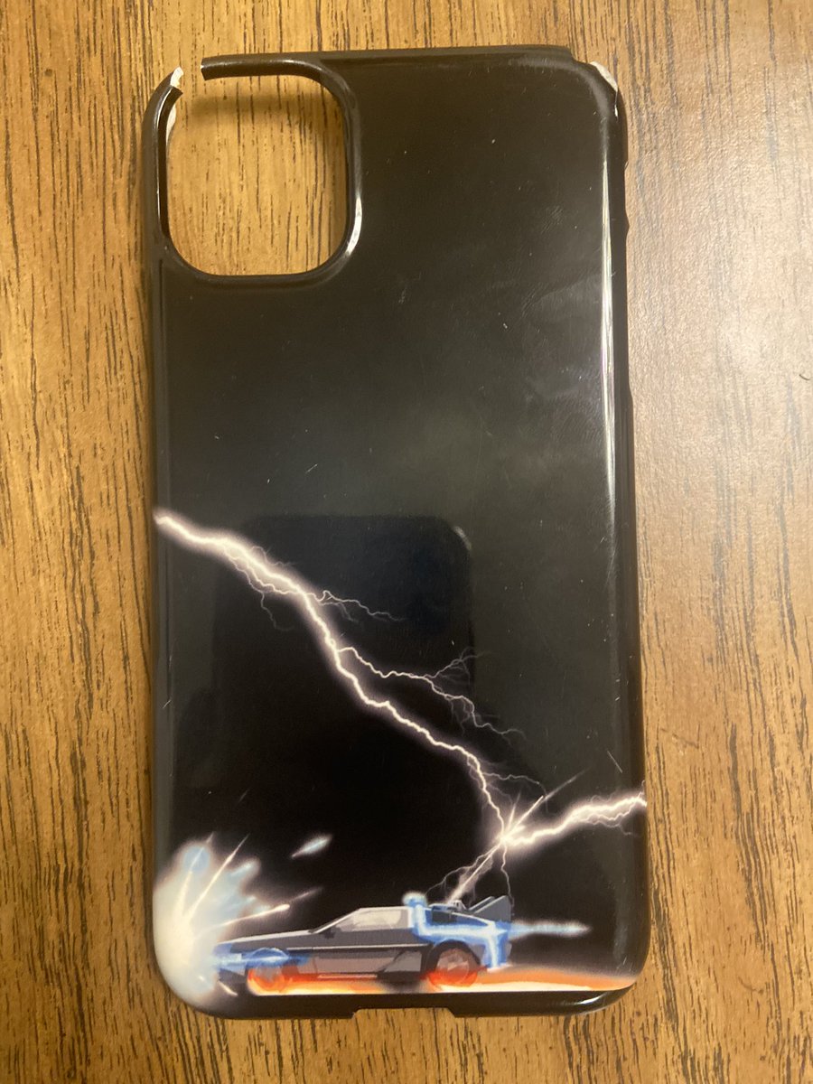 bennsintheroad's tweet image. Farewell, my good and faithful phone case.

See you in 1955🫡 #OutATime