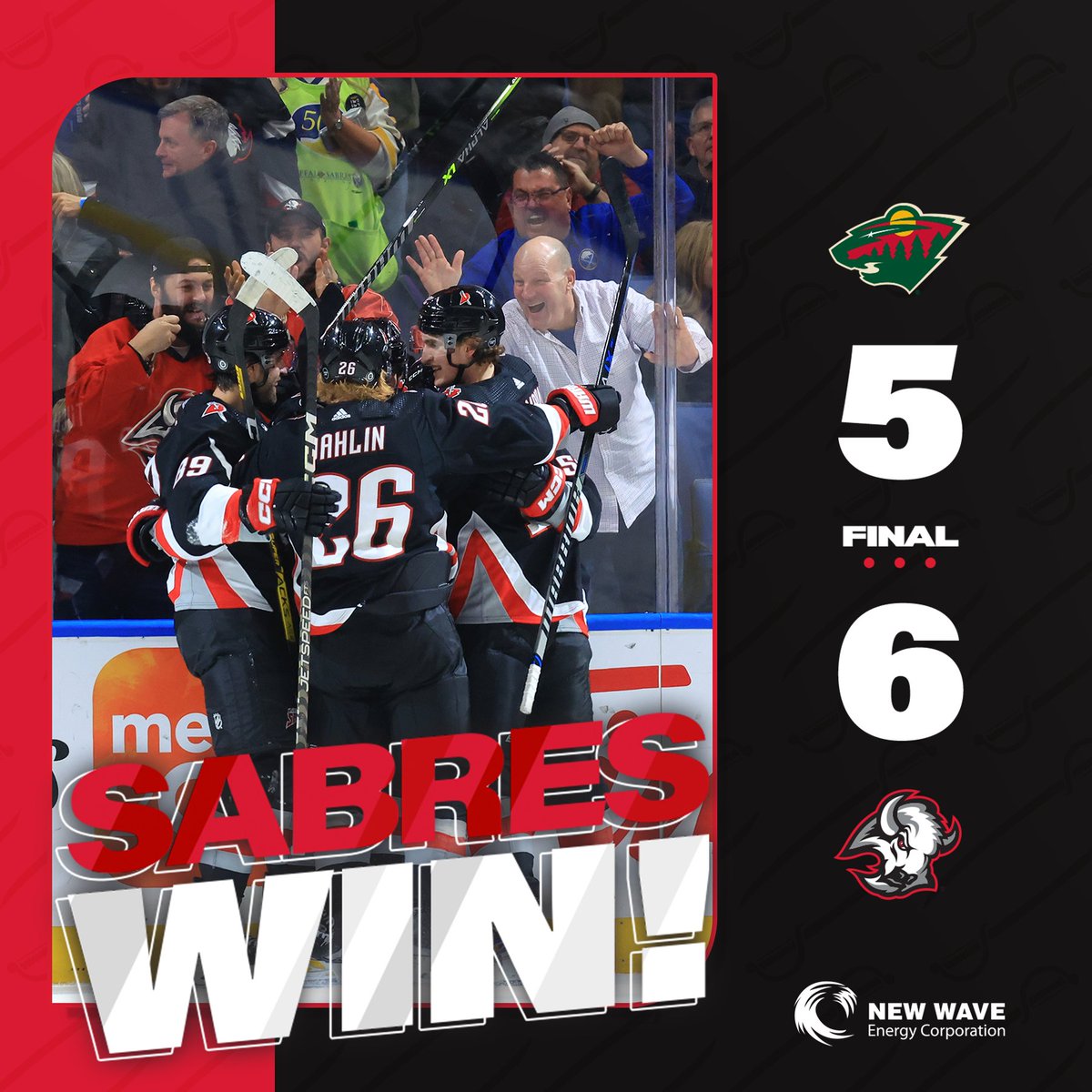 THE LEGEND OF BLACK &amp; RED LIVES ON! 

6️⃣ GOALS, NO LESS 😈

#LetsGoBuffalo