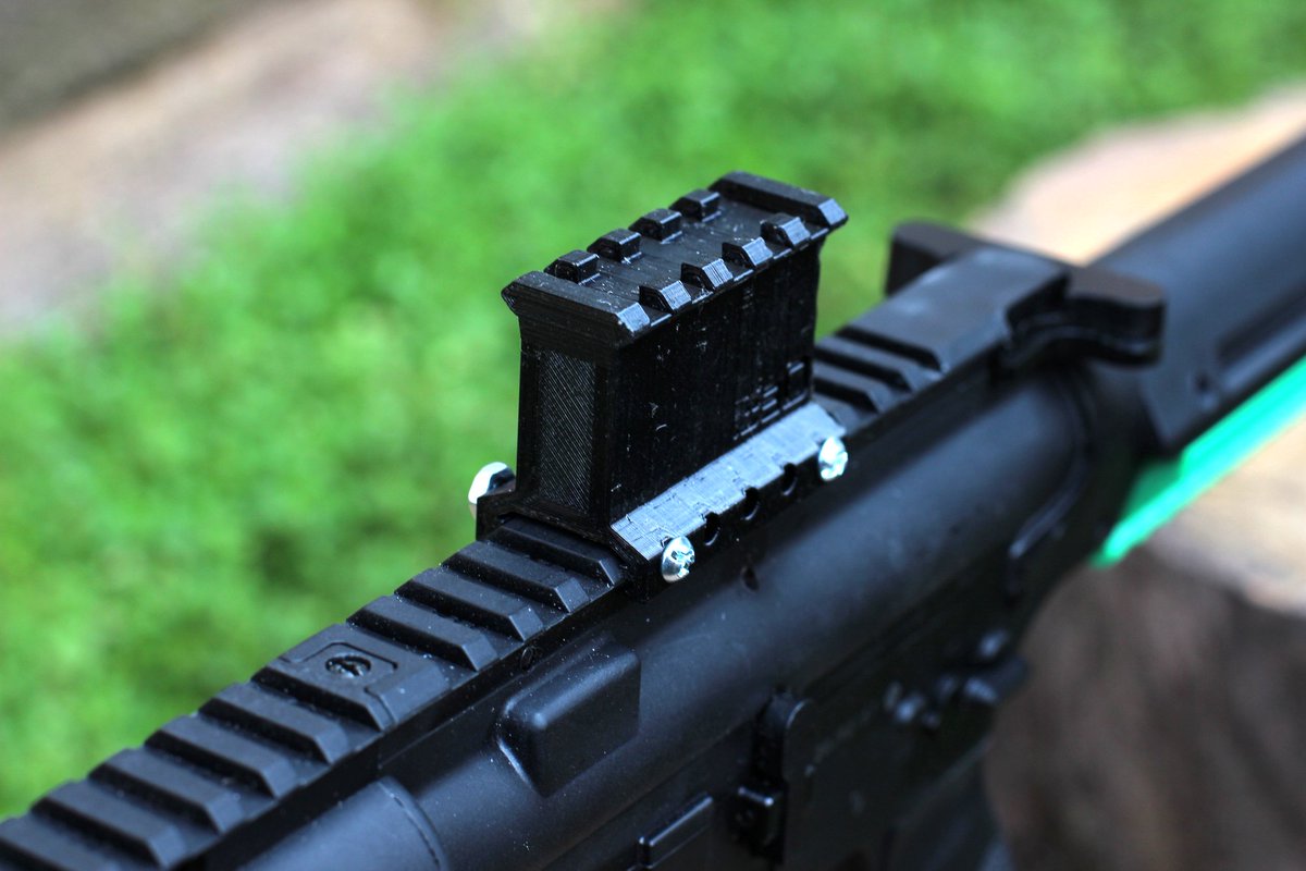 Type II Picatinny Riser (1.41' Rise) (5-Slots) ebay.com/itm/2253376941… AirPower3D provides custom height Picatinny riser. Assorted colors and styles. #airsoft #SoftAir #SpeedSoft #PewPew #tacticool