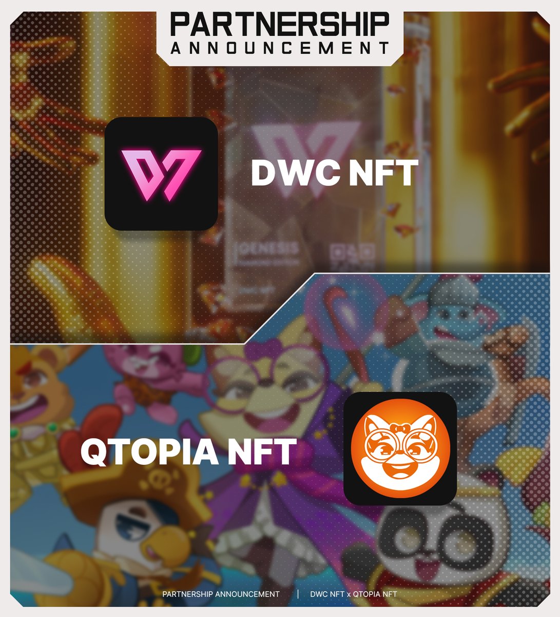 DWC_NFT's tweet photo. 💎 DWC x QTOPIA NFT ANNOUNCEMENT! 💎

We are excited to announce WL partnership with @QtopiaNFT Confirmed WL spots for DWC members! 

DWC NFT members stay tuned in discord ! 🔥👀 Stay bullish! https://t.co/xInj9qL8Hn
