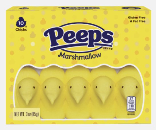 SimonKeiner's tweet photo. Peeps explained: it’s a crusty marshmallow https://t.co/BrzDnFhKx9