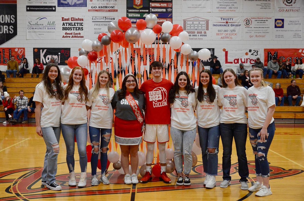ECLocal's tweet image. Thank you to each of these seniors for their dedication to East Clinton and their efforts to show what it means to be an Astro! There is still a lot of basketball left to be played, and we’re excited for the rest of the journey! Thank you class of 2023! #ECAstroPride
