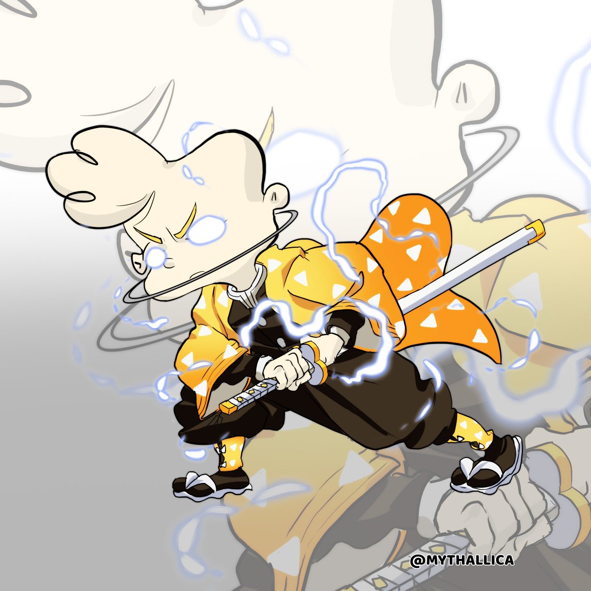 MYTHALLICA's tweet photo. Ed Edd n Eddy x Demon Slayer https://t.co/0blINGZI3r