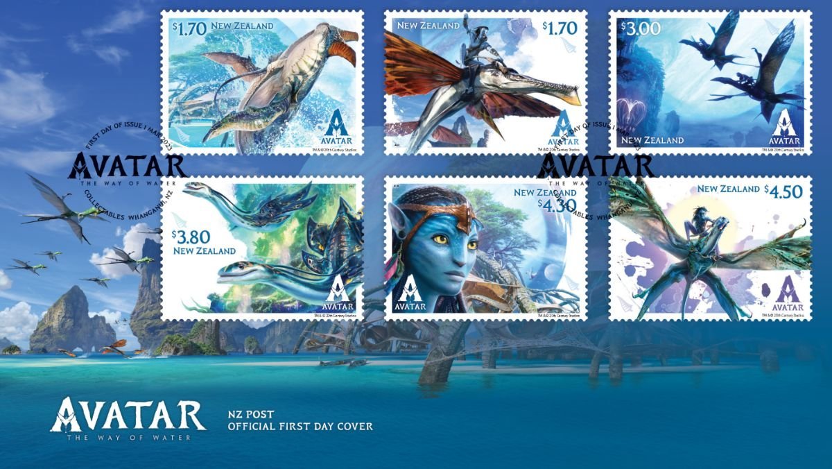 Avatar: The Way of Water is here to upgrade your stamp collection trib.al/4lgLrUI