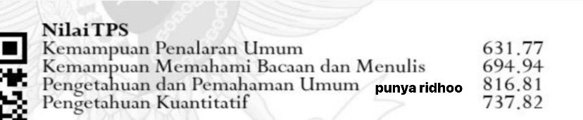 Caraku belajar TPS 4-5 bulan sebelum SNBT/UTBK dan mendapatkan skor rata-rata 700+

A Thread