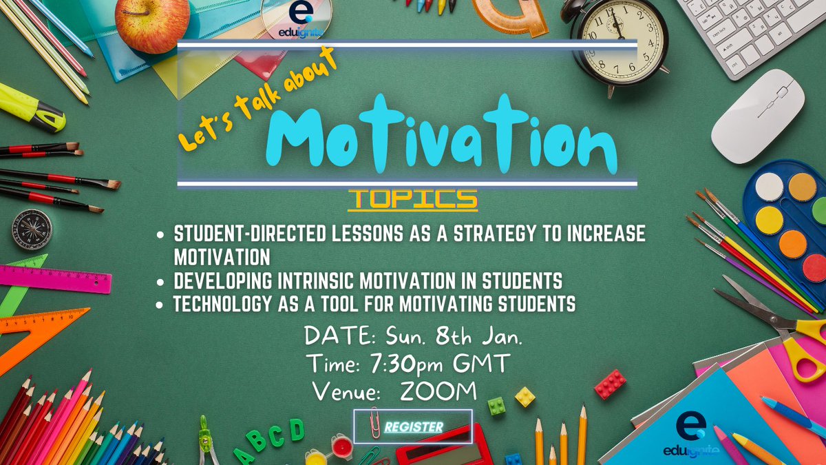 edu_ignite's tweet photo. Join us this Sunday let's talk about Motivation.
Please, click on the link to register.https://t.co/PIOb4vR7I1

#letstalkaboutit #teacherenrichmentsessions https://t.co/GhgYrdX6GF