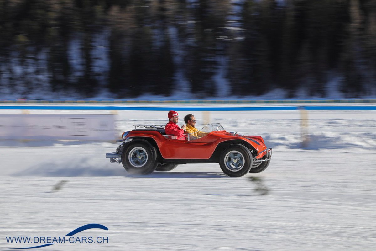 Meyers Manx - Steve McQueen Dune Buggy 1968 at 'The ICE' in St. Moritz #buggy #dunebuggy #theice