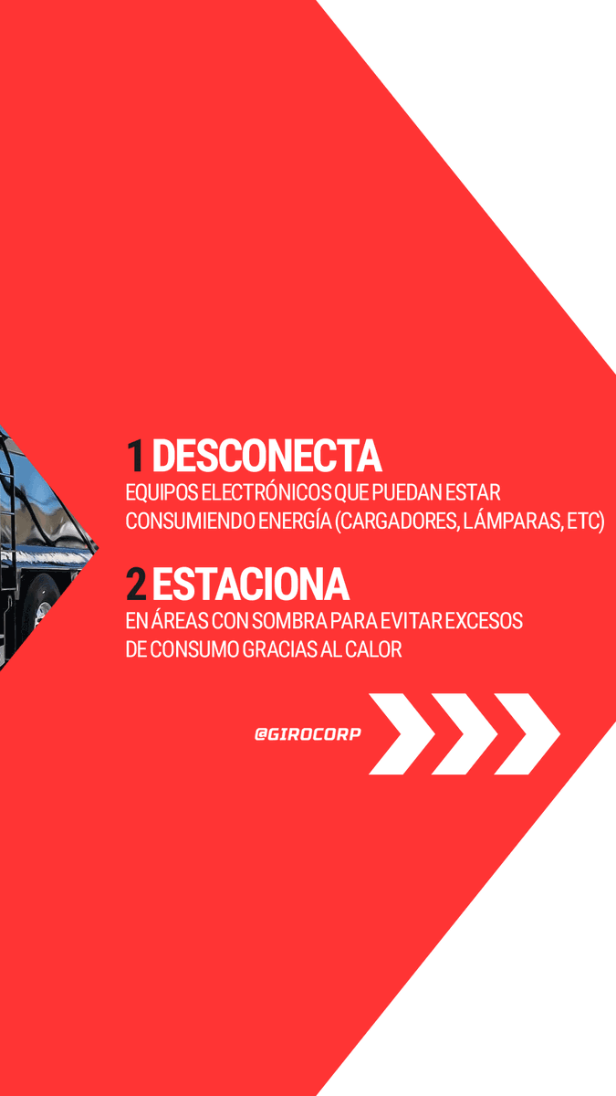 GiroCorp's tweet photo. Preserva la vida de tu batería con estos consejos. 😎

Cada medida cuenta para lograr un mejor desempeño, evitando también posibles accidentes cuando menos lo esperas. ✅

Síguenos, dale like y comparte esto con otro líder del camino. 🚛 https://t.co/WcrjiypKDf