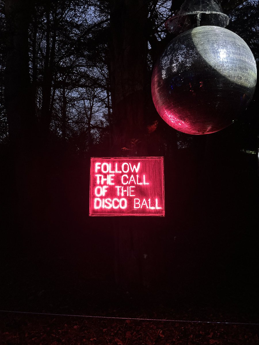 designbykinship's tweet photo. Disco balls and dancing in the forest ✨🪩 Loved this years Forest of Light at @BeamishHall 😍 #lovedurham #forestoflight https://t.co/Z8HDkewDcL