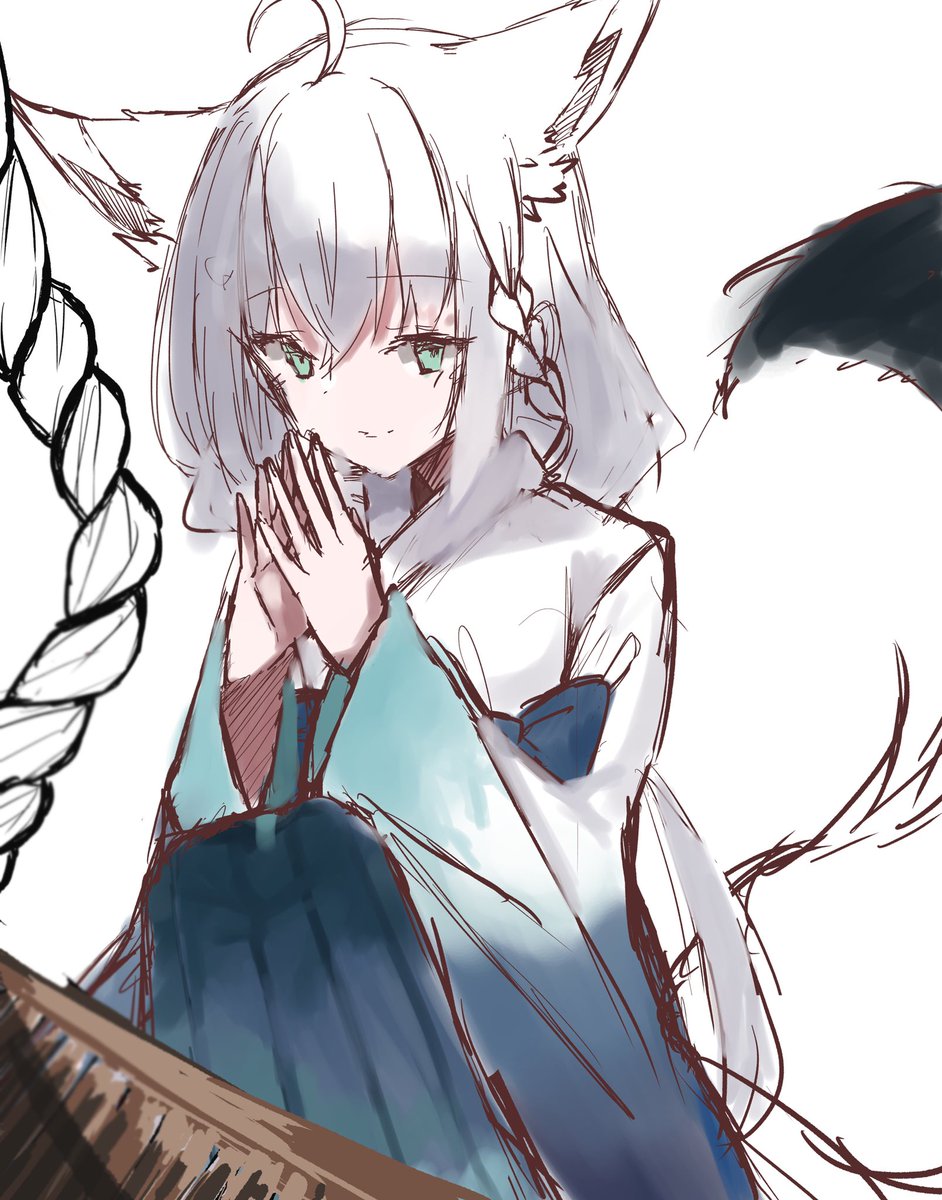 白上フブキ 「お正月イラストのボツ絵 」|izayoi YUのイラスト