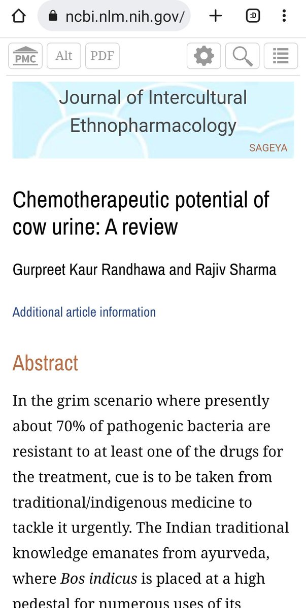 iDeepinthedark's tweet photo. @smrsajjad @AwaisAli18_ @duckybhai Here is a research from the same site about the benefits of cow urine (gaumutra). So we should join the hindus in drinking cow urine too right? That research does not tell you that to drink camel urine. If you knew a thing about science you would have known that. https://t.co/Sl3DTK9wwn