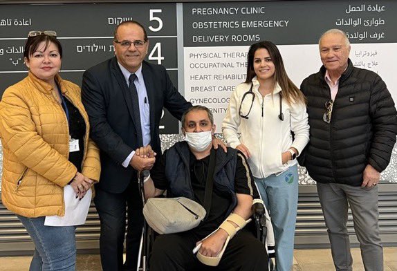 تلقى العلاج في مشفى إسرائيلي الاسبوع الماضي  الشيخ خالد القاسمي من الامارات وهو اول شخصية