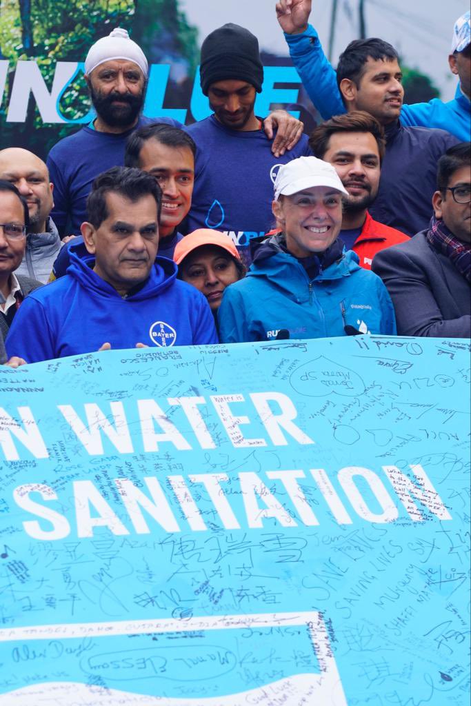 amitabhk87's tweet photo. Flagged off the @Thirst4Water campaign in Delhi today as @minaguli gets set to run 5 marathons in India to raise awareness on the growing water challenge &amp; the need for conservation through the campaign.Highlighted India’s @jaljeevan_  &amp; focus on #HarGharJal Gr8 initiative @Bayer https://t.co/tUCUeJXQ8O