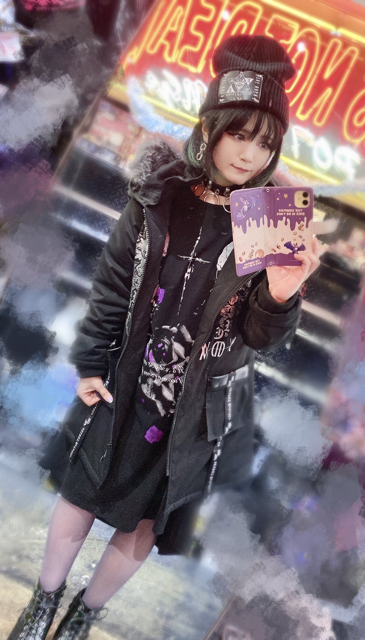 SEX POT OSAKA【スタッフ募集中】 on Twitter " 今日のコーディネート ♥END BLACK ニットキャップ ¥