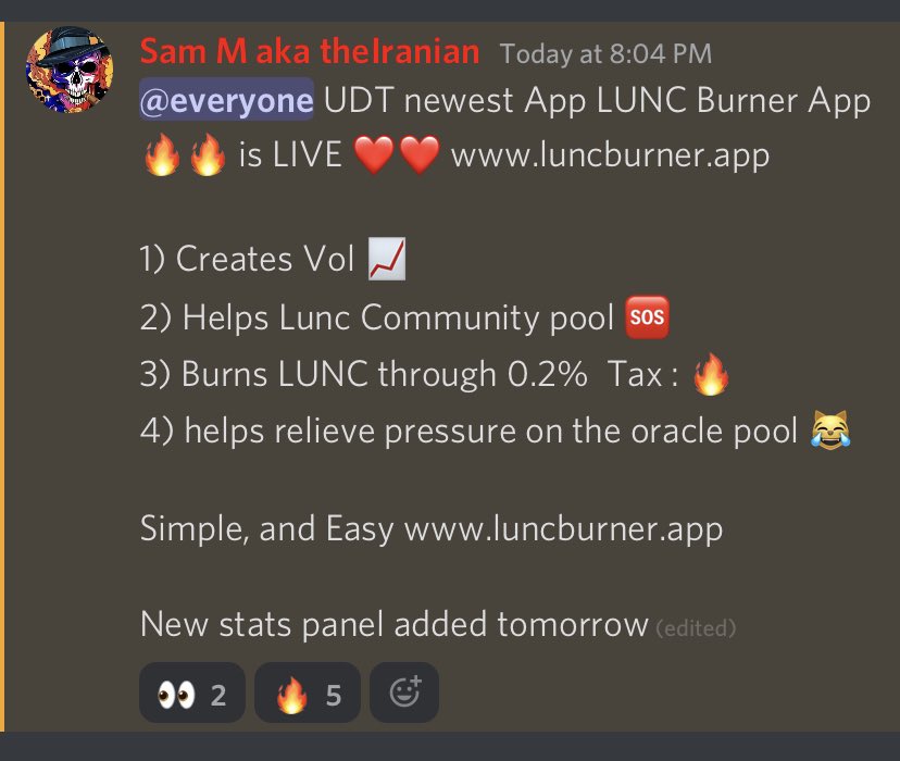 Want to burn $LUNC? Unity Development Team just unveiled a really cool new #LUNC burn DAPP! It burns LUNC through the 0.2% tax by spamming transactions until all of it has been taxed!

Love innovative burn ideas!

Retweet to spread the word 🔥