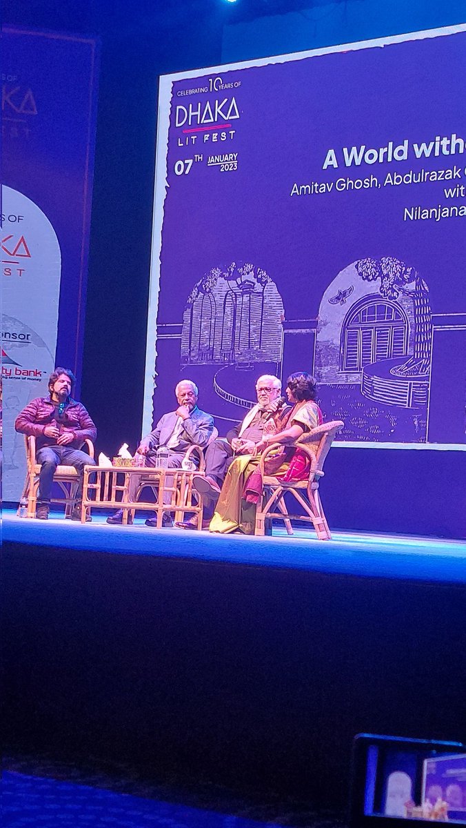 kabirfarah's tweet photo. #AmitavGhosh
#AbdulrazakGurnah
#PankajMishra
#masterStoryTellers
Concerned about 'disruption '& disconnect impacting universally.Wanted 2 know will they be able to generate a strong counter narrative against gender injustice,& gender genocide?
#litfest https://t.co/1qxWsf8gko