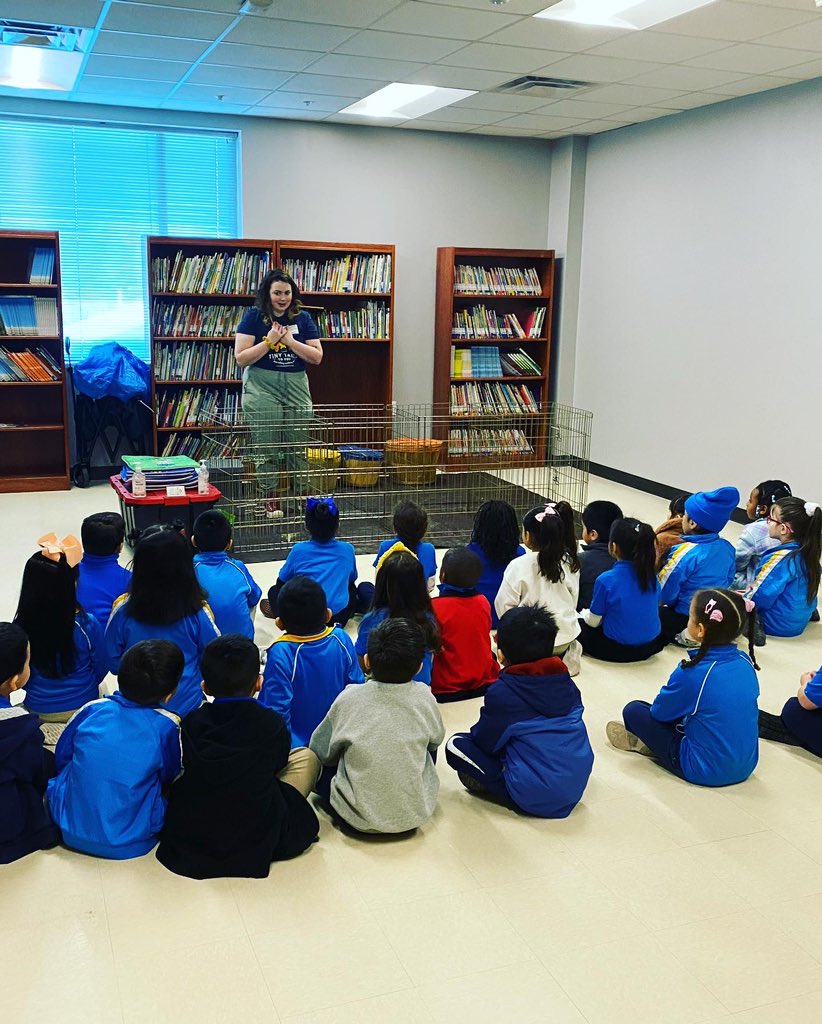 Principal_Lopez's tweet photo. Our scholars (and I😅) loved learning all about the animals at @TinyTailstoYou this past week at @IDEAschools Pflugerville Academy! https://t.co/jaClTLE3eZ