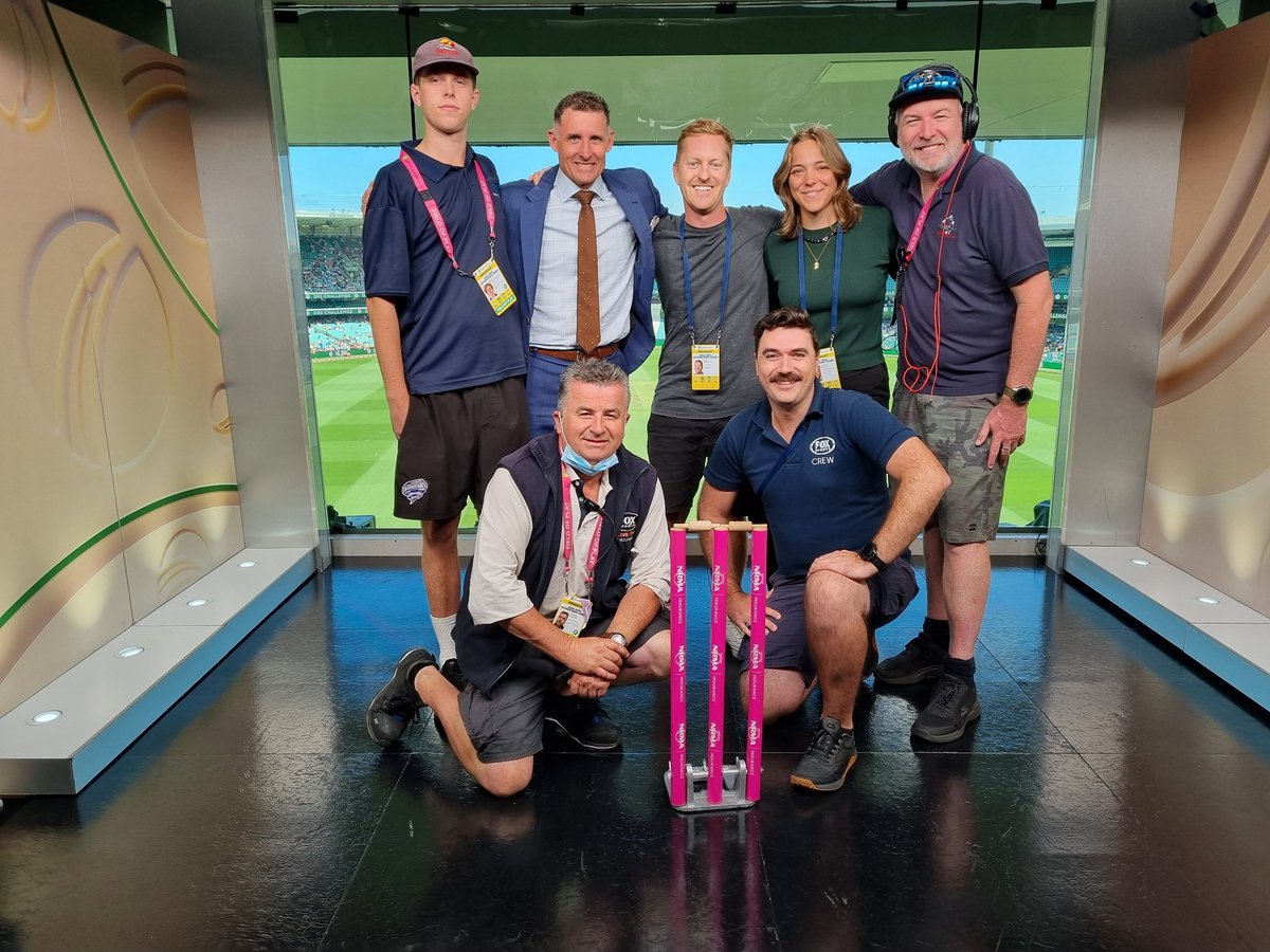 Thanks to all the crew in the Fox Cricket Lab for all the hardwork behind the scenes during the test summer of cricket!!! Great team!!
<a href="/FoxCricket/">Fox Cricket</a>