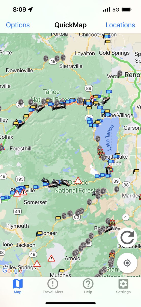 Caltrans District 3 on Twitter "Chain controls are up on I80, EB at