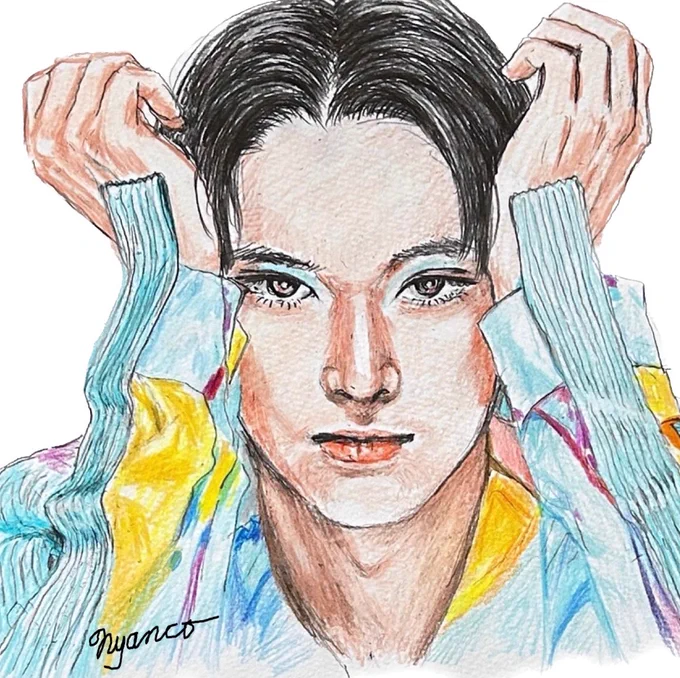 Dior × 吉沢亮色気が半端ない#吉沢亮#Dior#色鉛筆画 