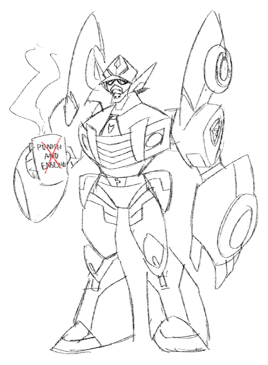 Rough sketch idea of mall cop Barricade 🚓
He's just a regular guy trying to do his job, but has to constantly deal with difficult people that it ruins his day...
#Transformers #Maccadam