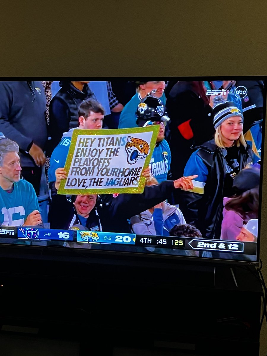 In the annual competition for the most friendly, literal and grammatically accurate homemade sign at a sporting event, I think we have a winner!