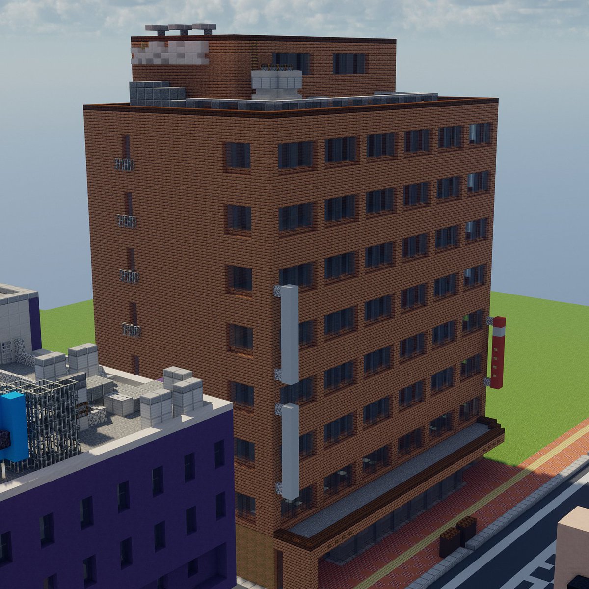 中層ビルです (2023年初建築)
#jaoafa #minecraft建築コミュ