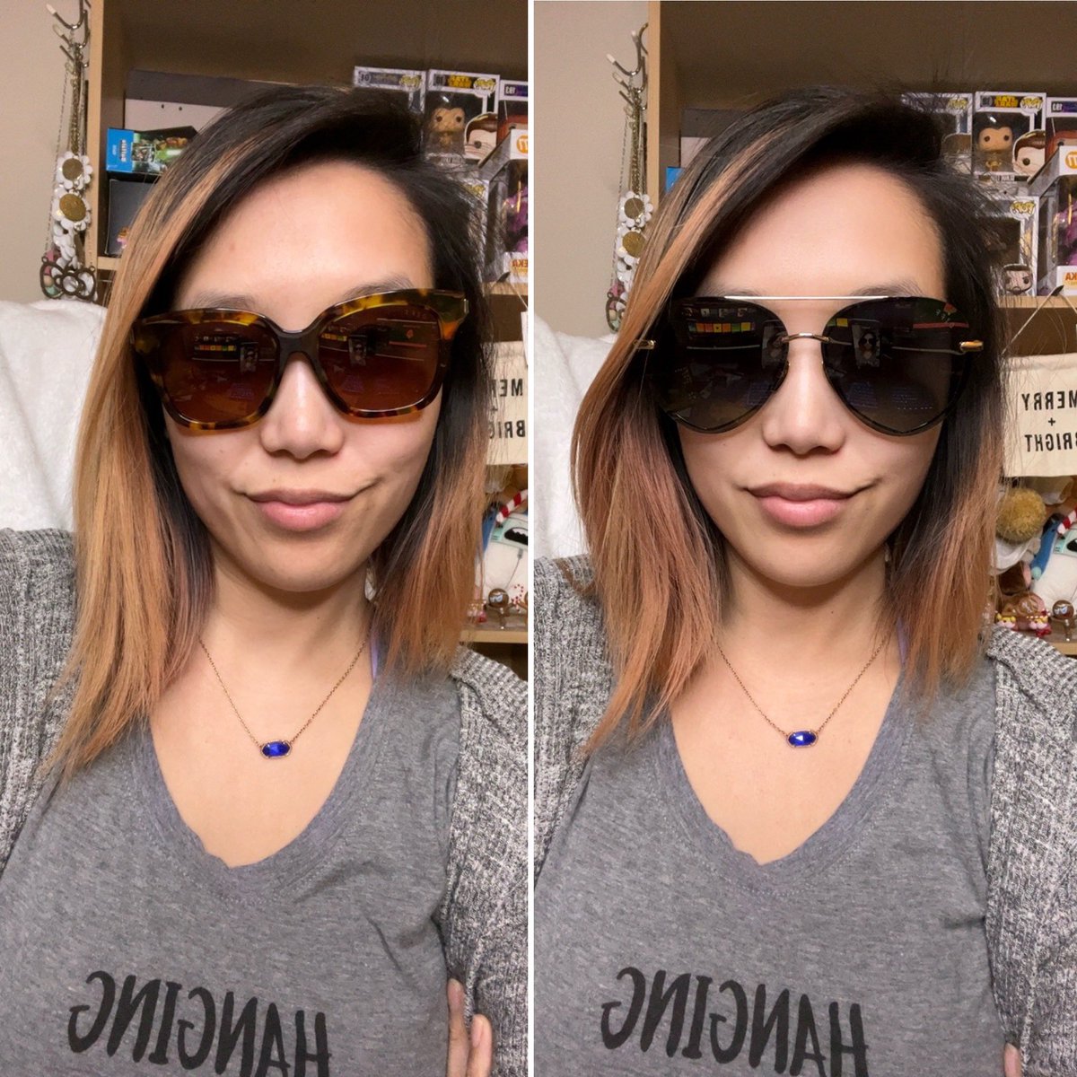 MelonsicleMel's tweet image. Which sunnies?? Left or right?? Also streaming now! twitch.tv/melonsicle