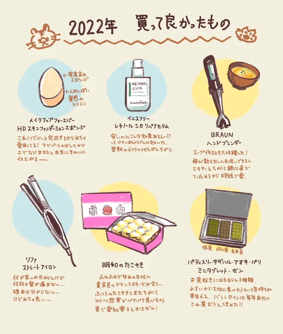今更ですが2022年買って良かったものまとめました!
インスタで質問してくださった方々ありがとうございました🙇‍♀️ 