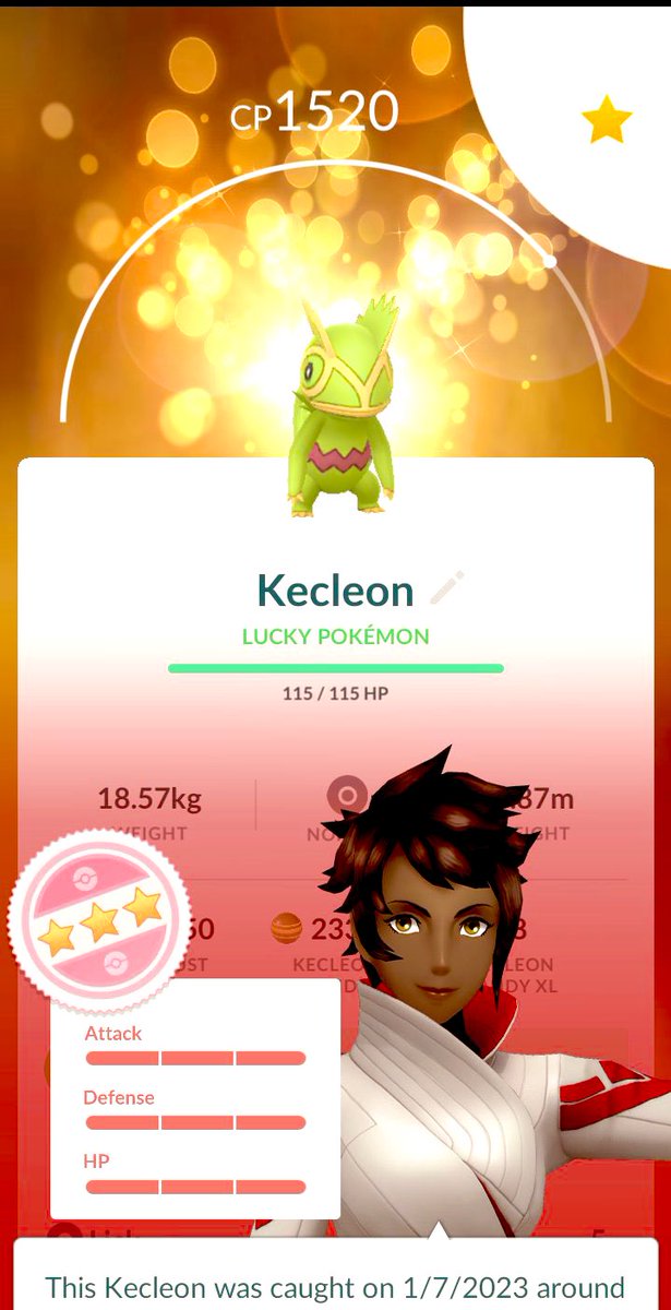 McSkillz76's tweet photo. 🔥💯🦎✨HundoHYPE✨🦎💯🔥
Kecleon is OUT! That was easy… 😆
#PokémonGo
#HundoHYPE
#Kecleon
#ポケモンGO https://t.co/WEuJOdqg7Y