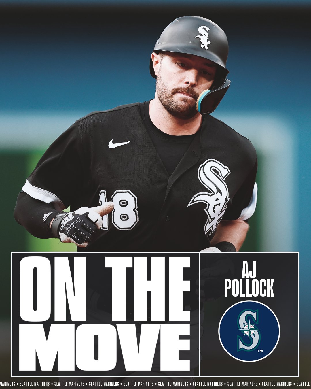 MLB on X: AJ Pollock is reportedly headed to the Mariners on a 1
