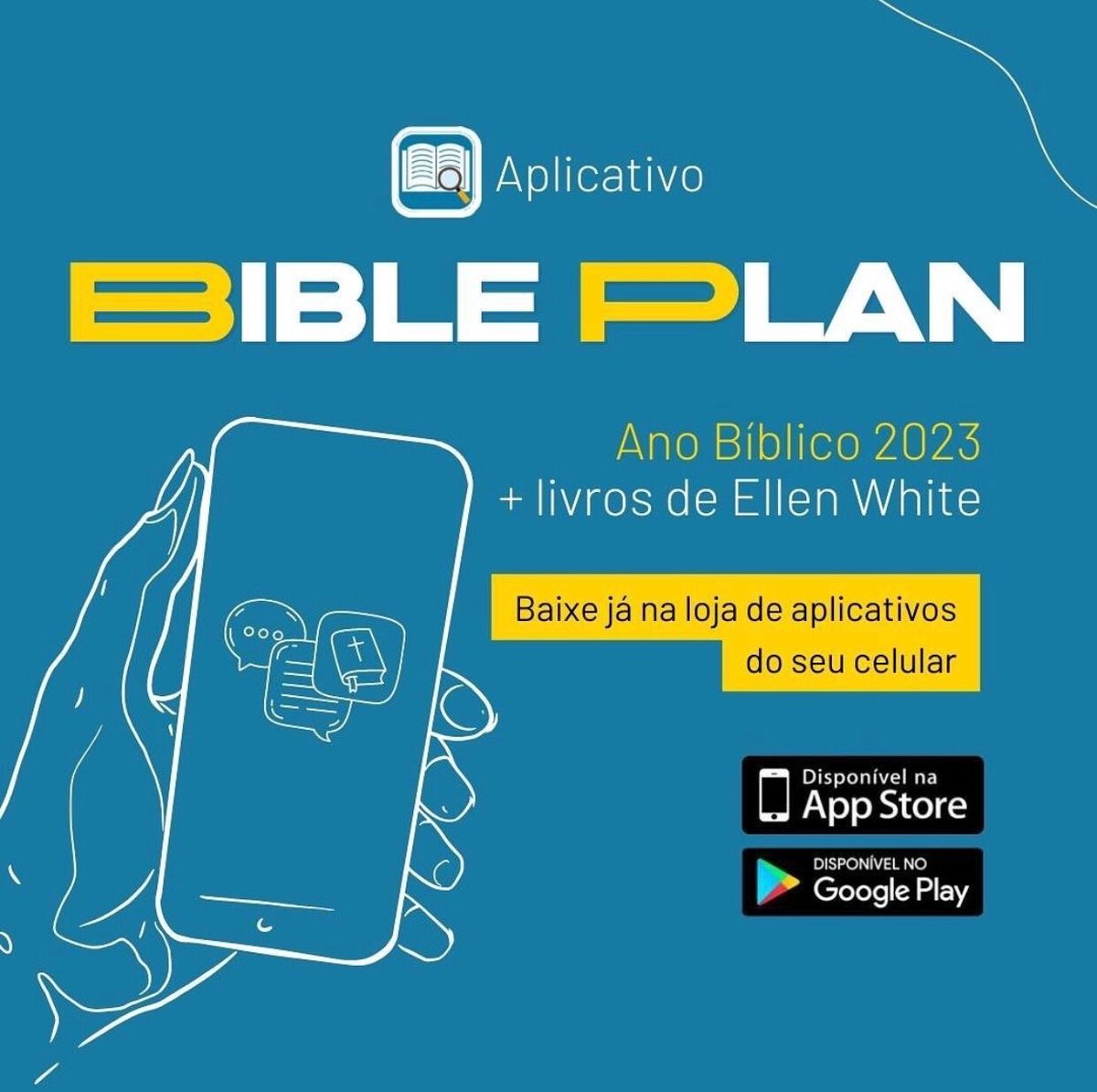 Conhece já o app Bible Plano?

Com ele você pode fazer o ano bíblico e ainda alguns livros de Ellen White?

Não perca tempo! Baixe e vamos começar! Ainda estamos no 8º dia.