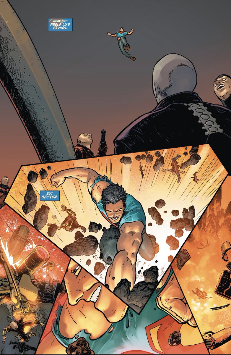 chelsdaniel280's tweet photo. “Almost feels like flying. But better.”
(Action Comics #25 - Greg Pak, Aaron Kuder, Arif Prianto, and Carlos M. Mangual)
#Superman #ZeroYear
#New52 #dccomics https://t.co/5UQGczL8K8