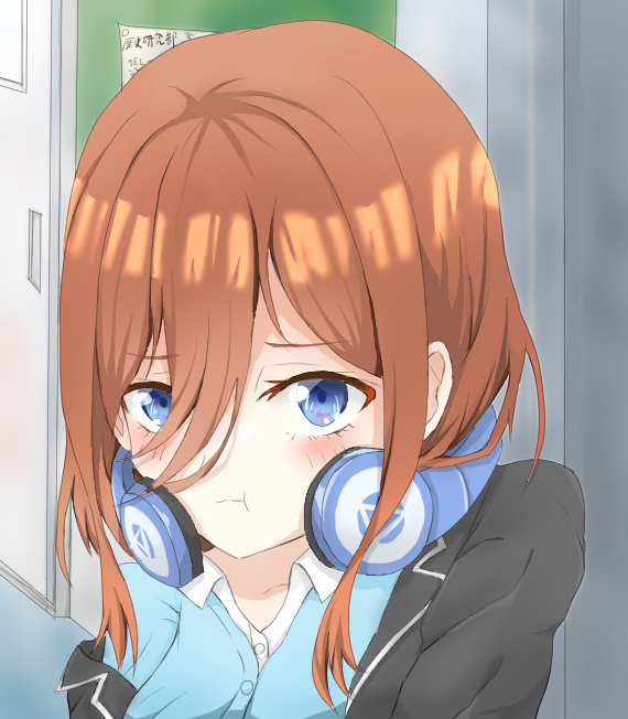 amofi_依頼受け付け中さんがTwitterに投稿した中野三玖(五等分の花嫁)のイラスト。
