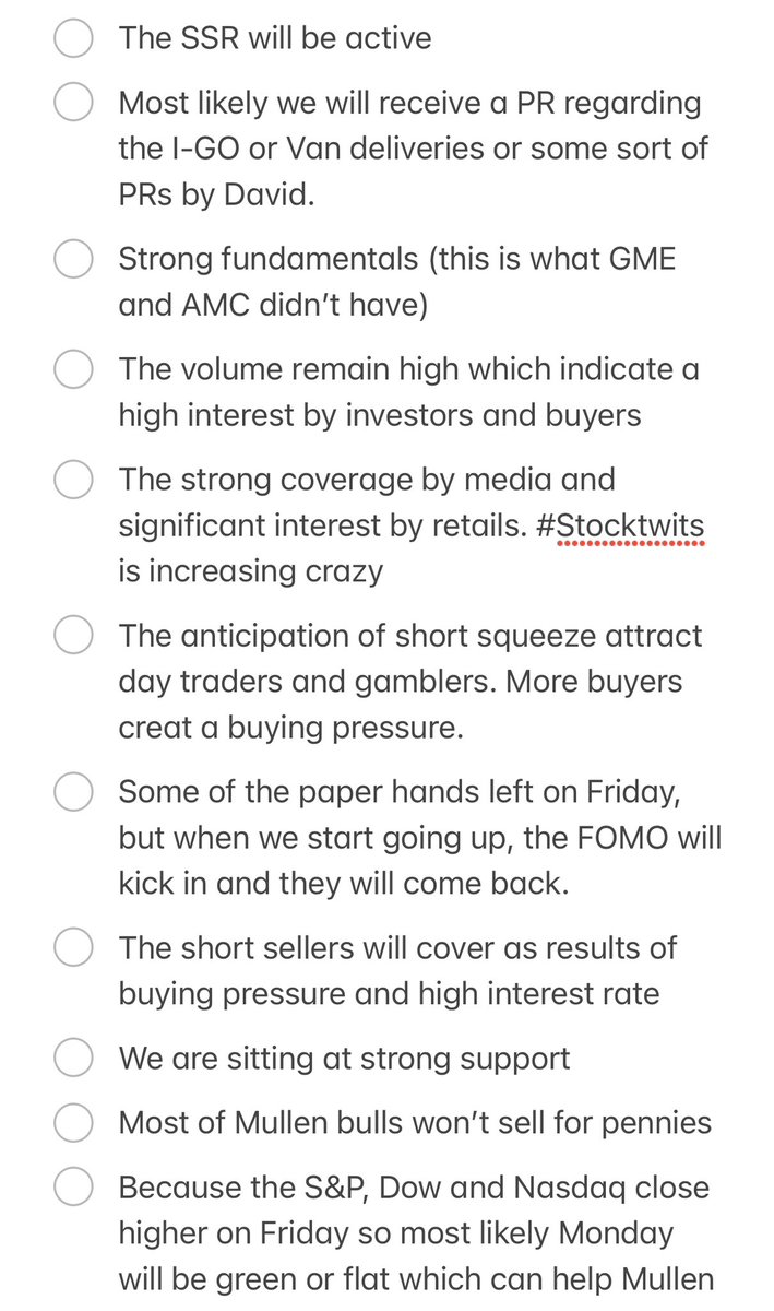 007bull07's tweet photo. I am expecting an exciting and green week for $muln shareholders. Your thoughts? @DavidMichery @Mullen_USA https://t.co/zxvoP9sq9E