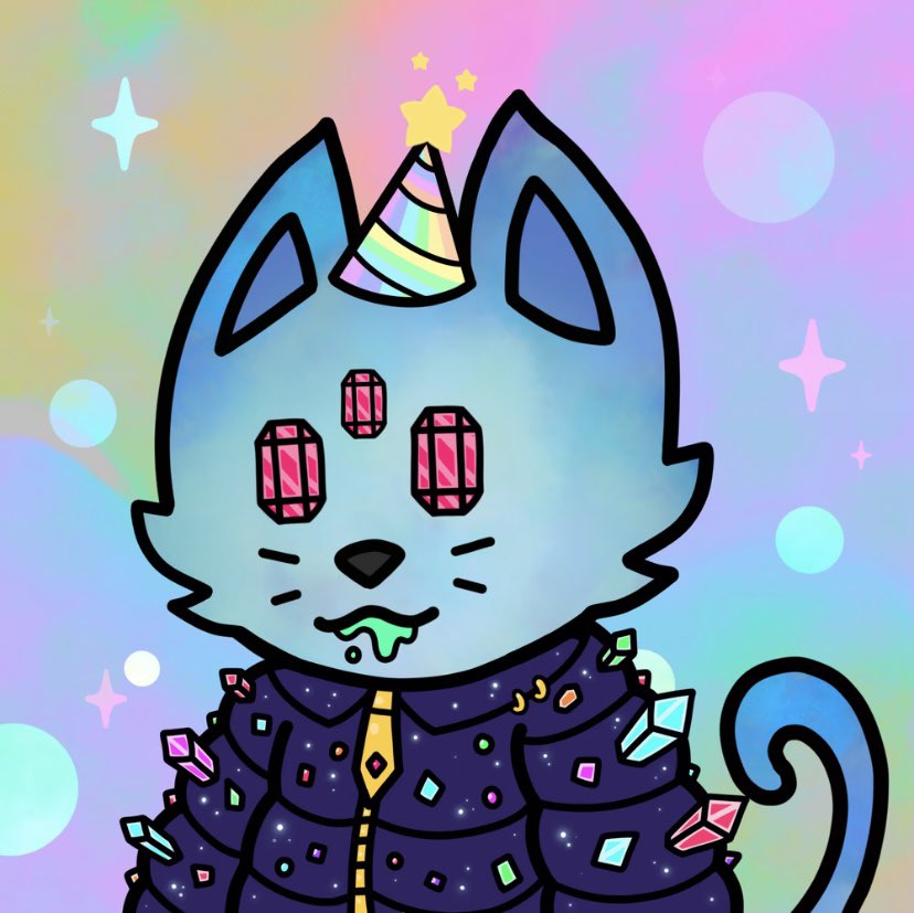 NftShowAndTell's tweet image. Guess who just mutated their first @CosmicCats_ 😃 I’m so excited this was super fun &amp;amp; just look how cute he is! I love my new mutant meow, now it’s time to buy a planet! 🪐 #GETCOSMIC #CosmicCats #CosmicCommunity