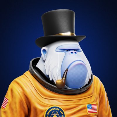 DegenDictator's tweet photo. Some apes have a story to tell. This one has a saga. 

Does he look like a Dictator? 

#NewProfilePic https://t.co/f3LSLGMeon